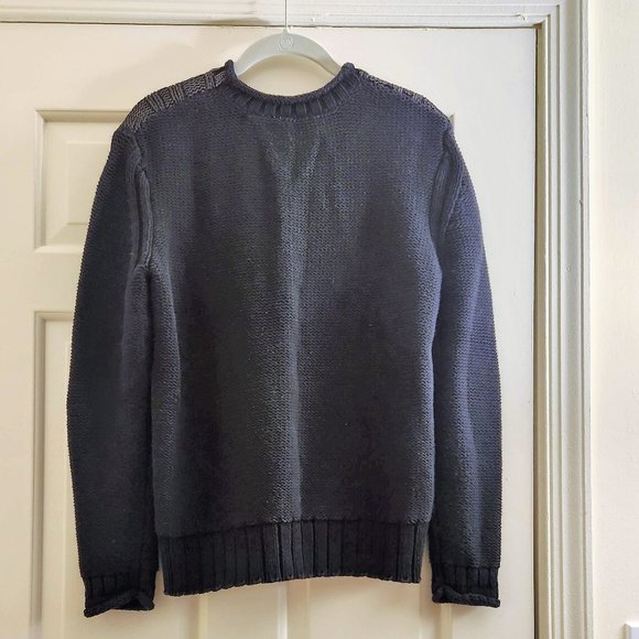 Narciso Rodriguez for Design Nation Knit Sweater Metallic Black size M - Picture 8 of 12